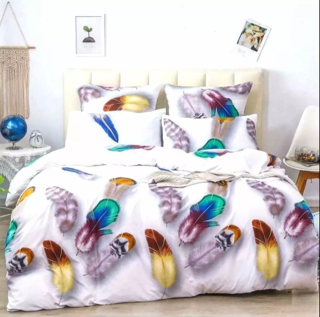 6*6/6*7 Couette liée avec drap et 2 taies d'oreiller
Double face