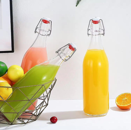 Bouteilles à jus en verre hermétiques