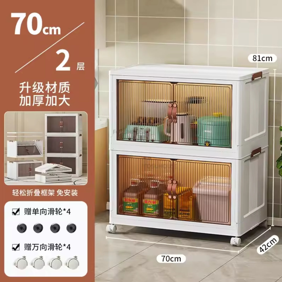 Ensemble de 2 boîtes de rangement pliables
