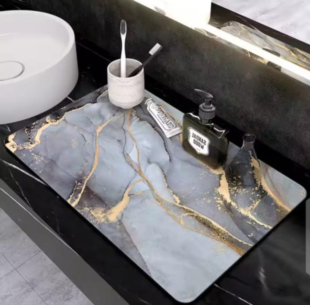 Tapis de Drain de Cuisine en Marbre