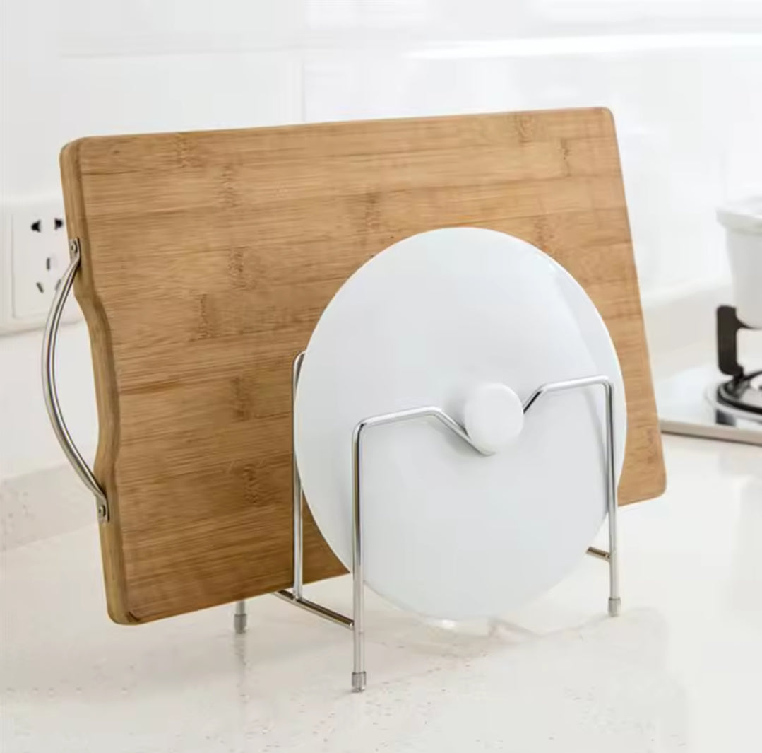 3 fentes larges support de couvercle en acier inoxydable pour comptoir