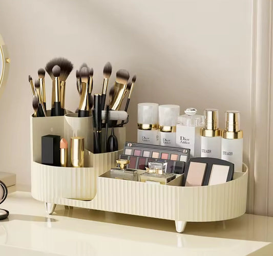 Boîte de rangement cosmétique rotative