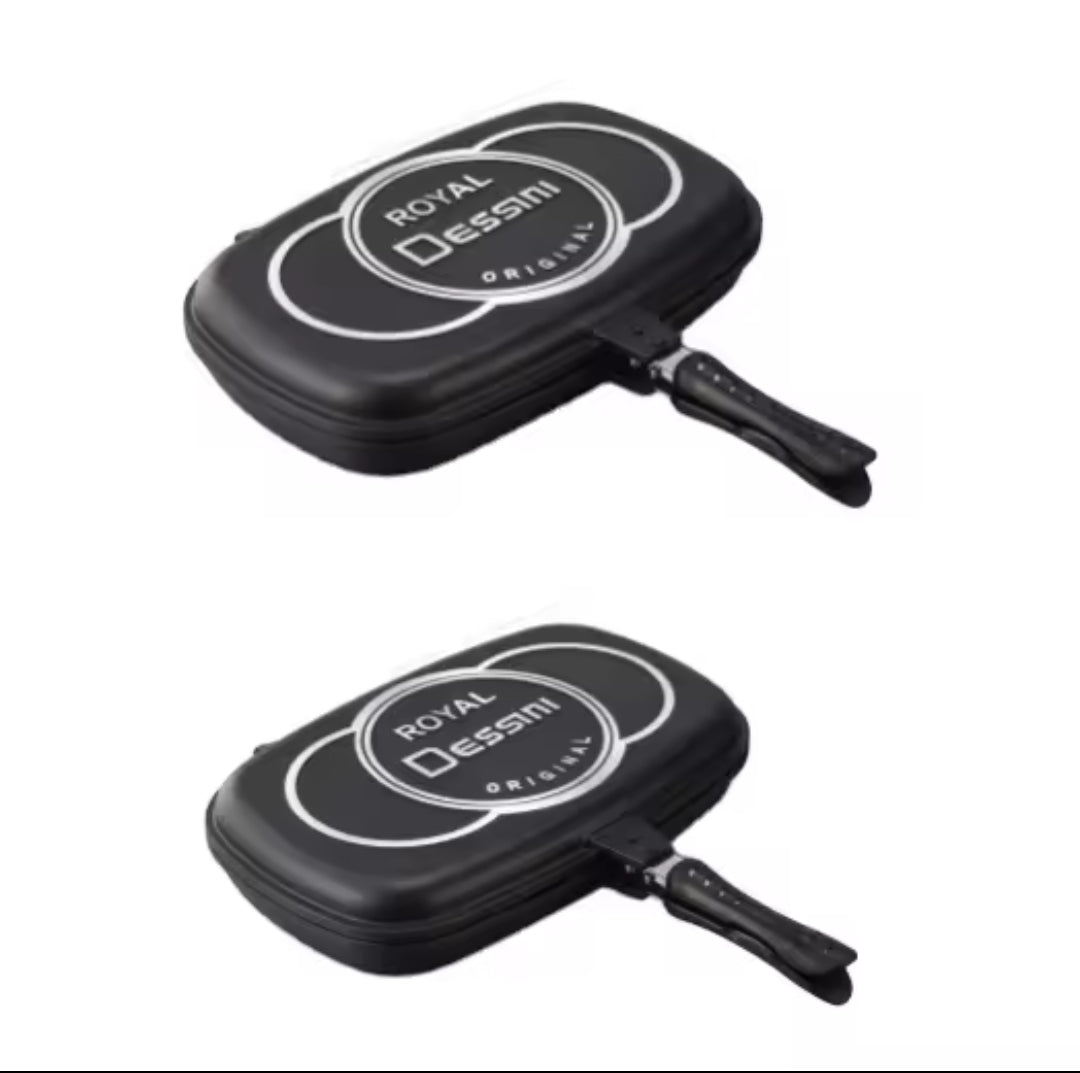 Double poêle à grill