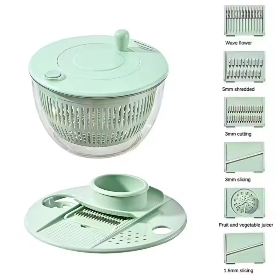 Essoreuse à salade avec hachoirs à légumes