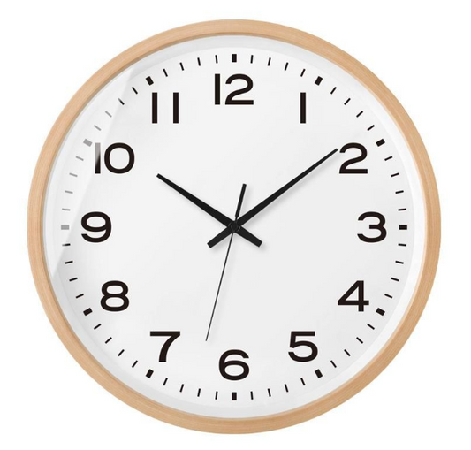 Montre Murale en Bois Scandinave Élégant – Paix & Élégance pour la Maison