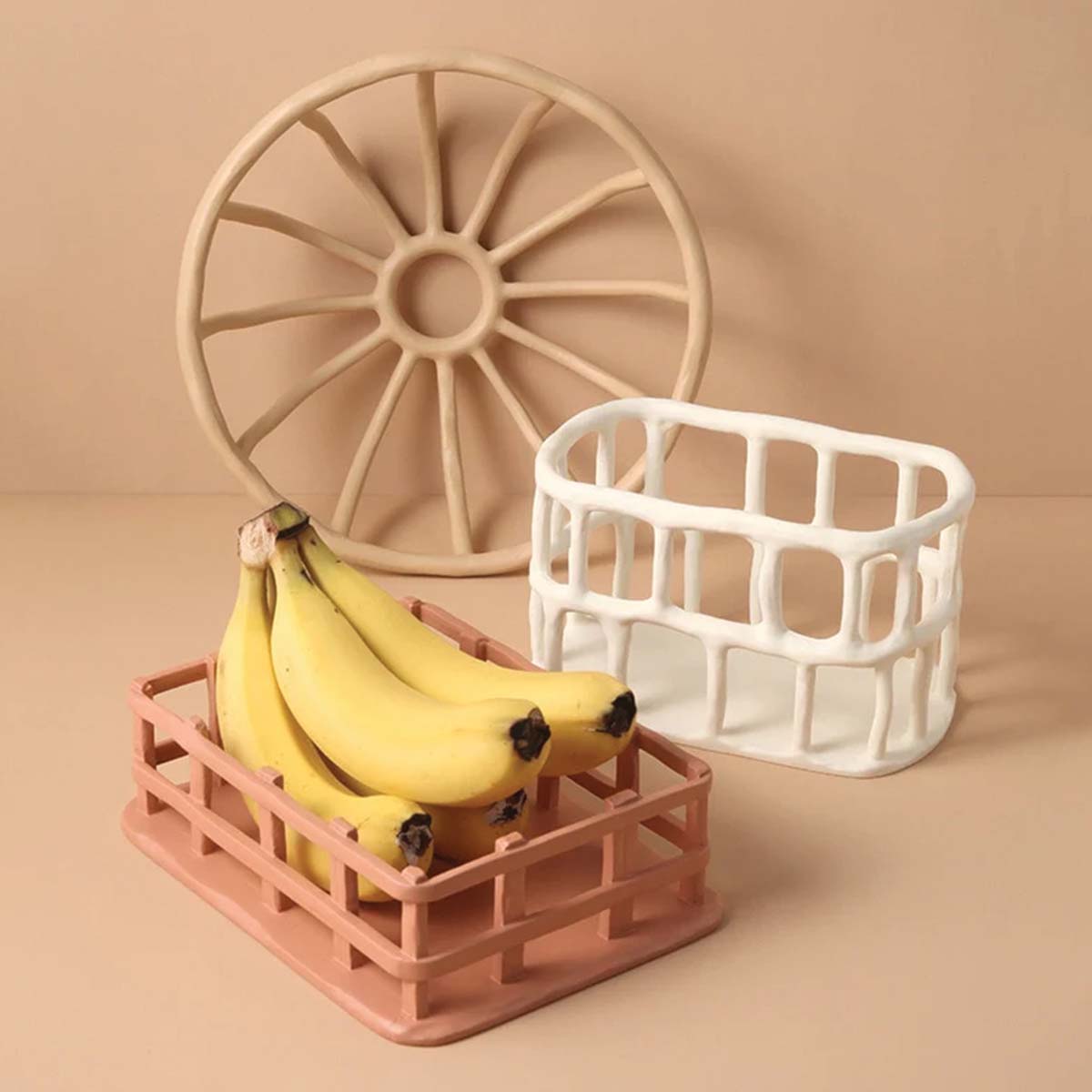 Bol à fruits en résine élégant