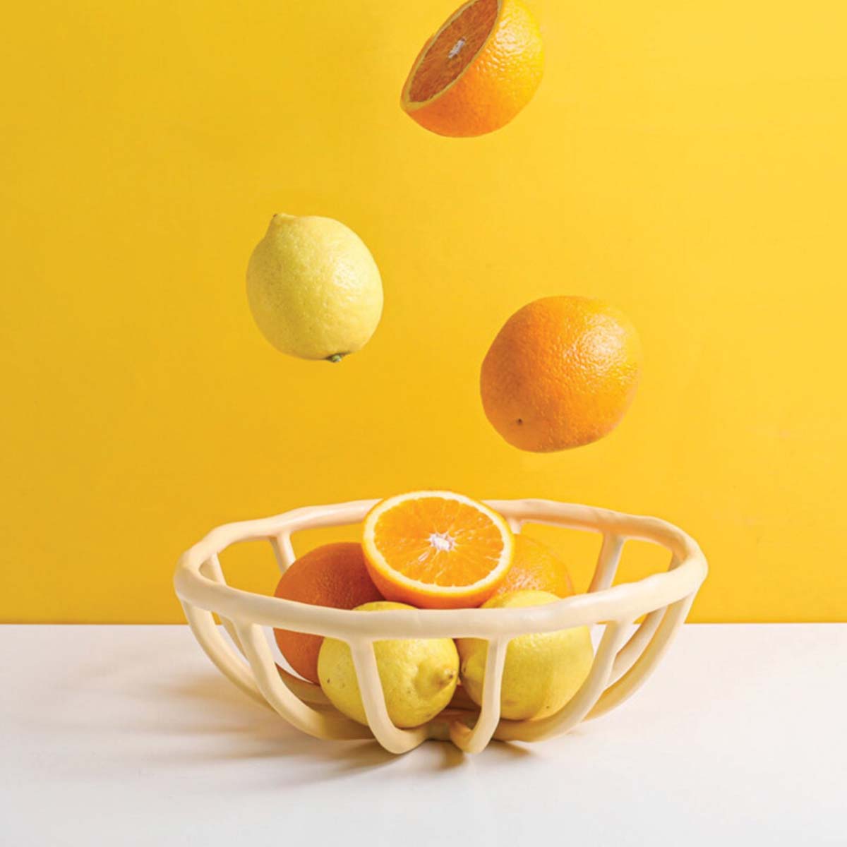 Bol à fruits en résine élégant