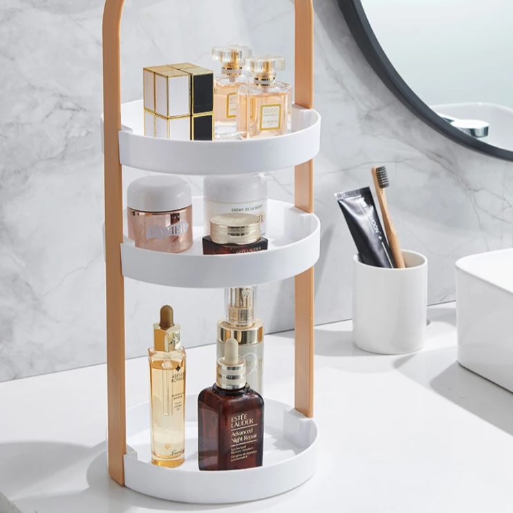 Floroux Cosmetic Organizer | Elegant Storage | Multifunctional Makeup Box | Space Saving | Home Decoration