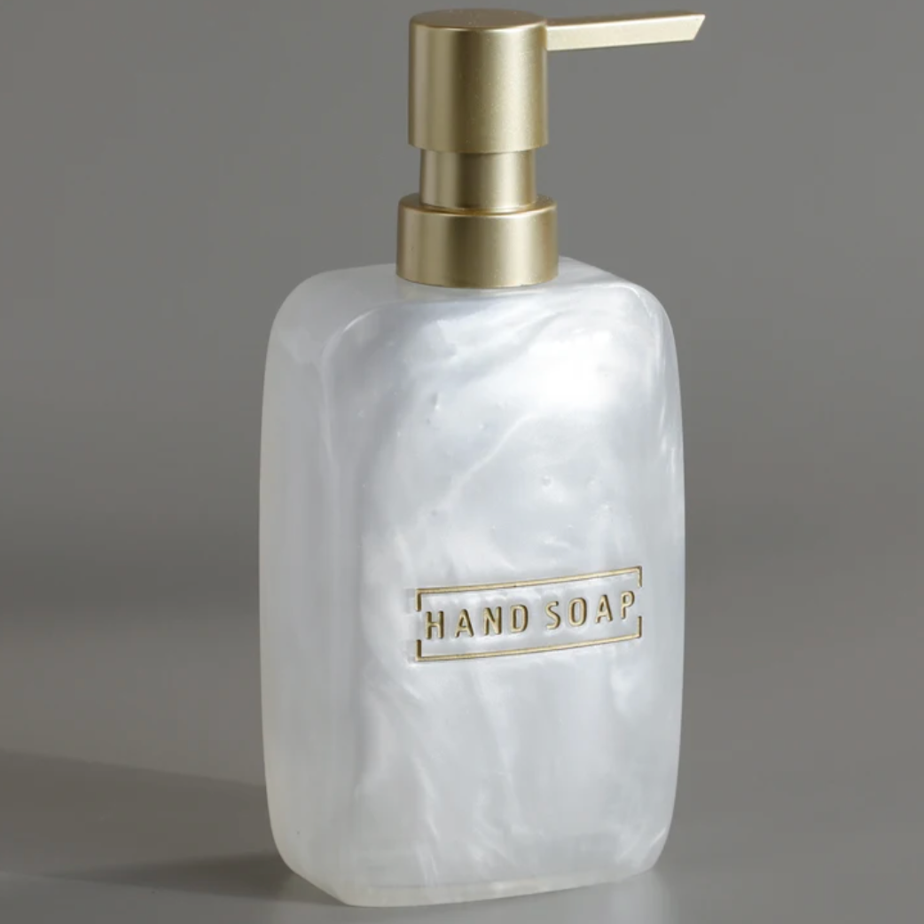 Floroux Ensemble de salle de bain 3 pièces | Design élégant en nacre | Accessoires de bain luxueux