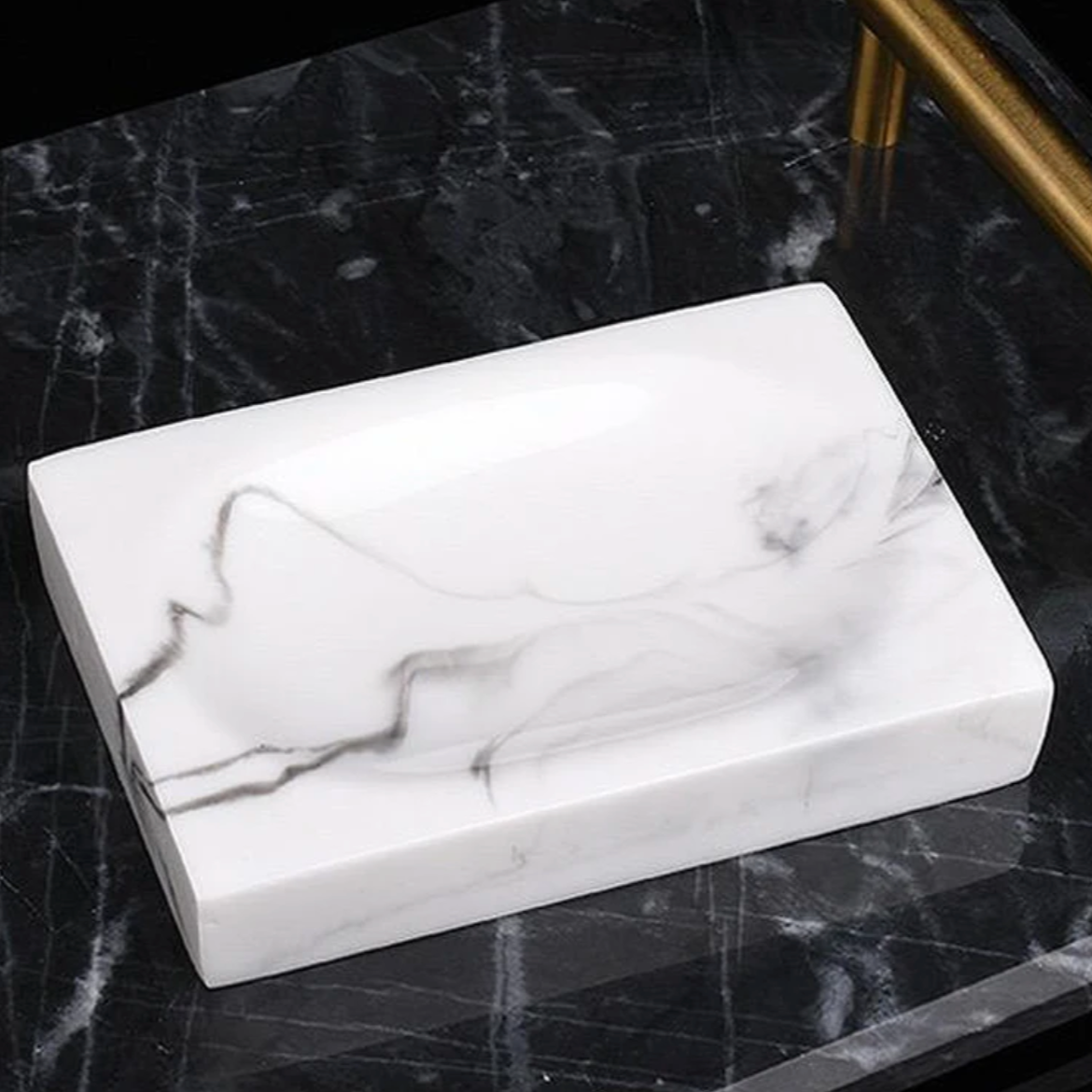 Floroux Marble Bathroom Set 5 Pieces | Elegant Design | Luxurious Bathroom Accessories for the Home