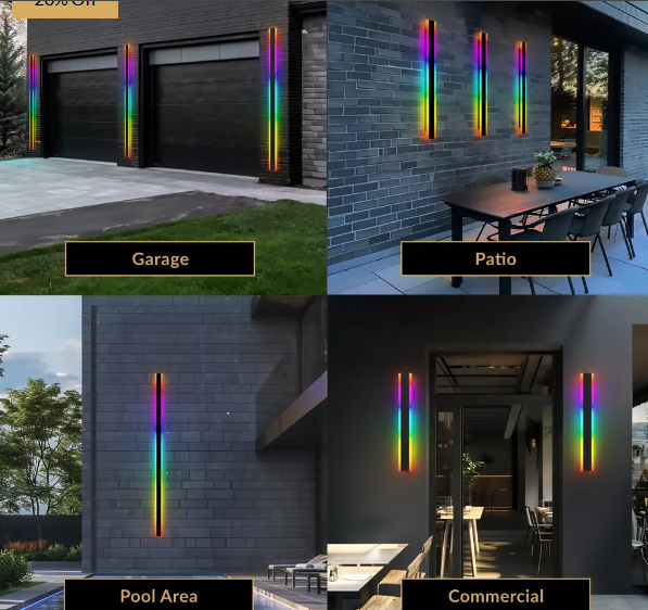 Floroux-rgb-lampe-murale-rgb-imperméable