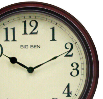 TimelessWood – Horloge murale classique en brun