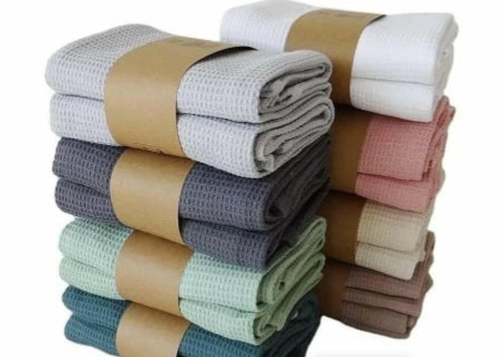 Ensemble de 2 serviettes en coton super absorbantes pour la cuisine noiresNov
