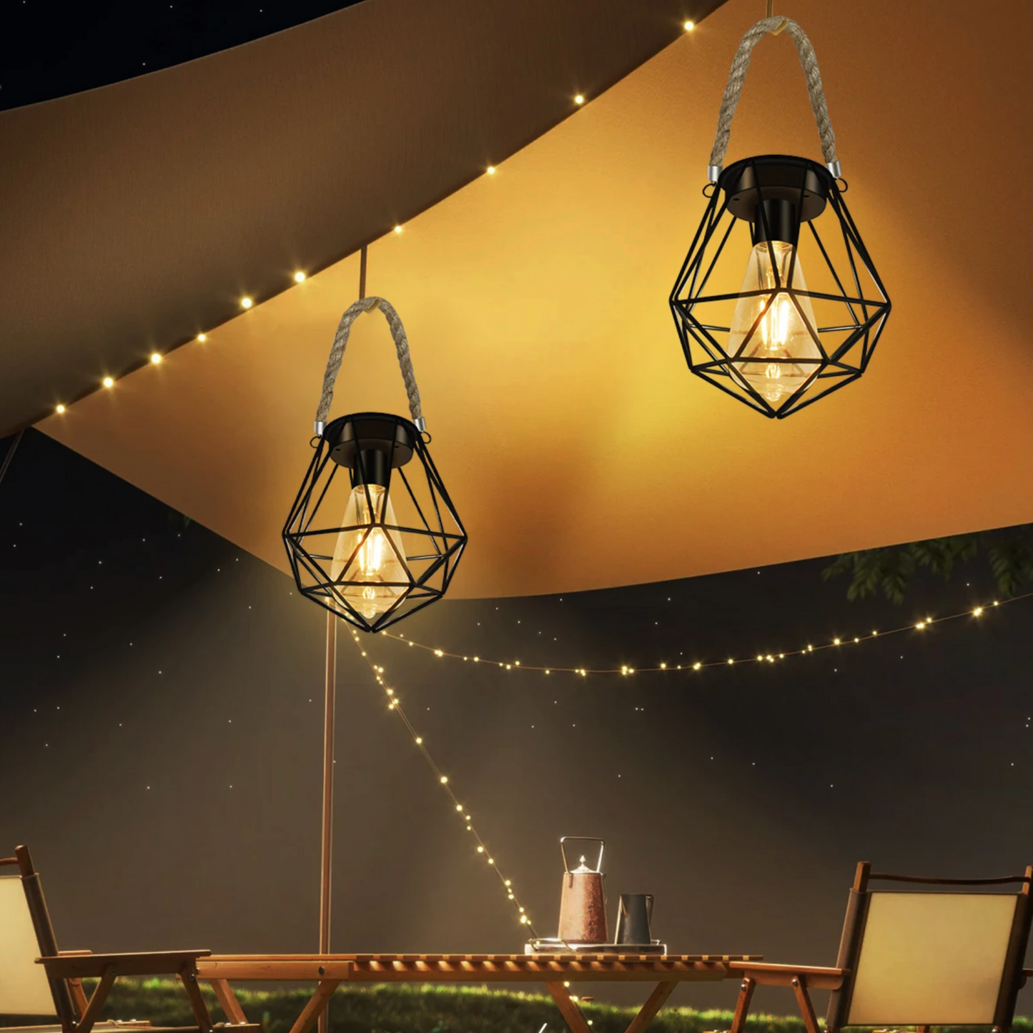 Floroux Solar Lampe géométrique | Éclairage extérieur LED | Durable & élégant | Décoration pour jardin & terrasse