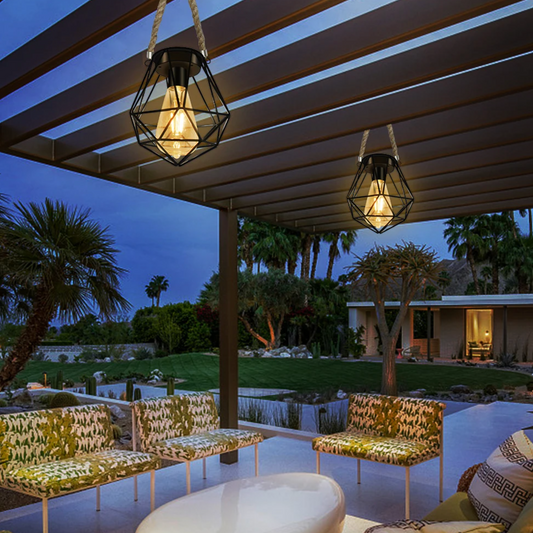 Floroux Solar Lampe géométrique | Éclairage extérieur LED | Durable & élégant | Décoration pour jardin & terrasse