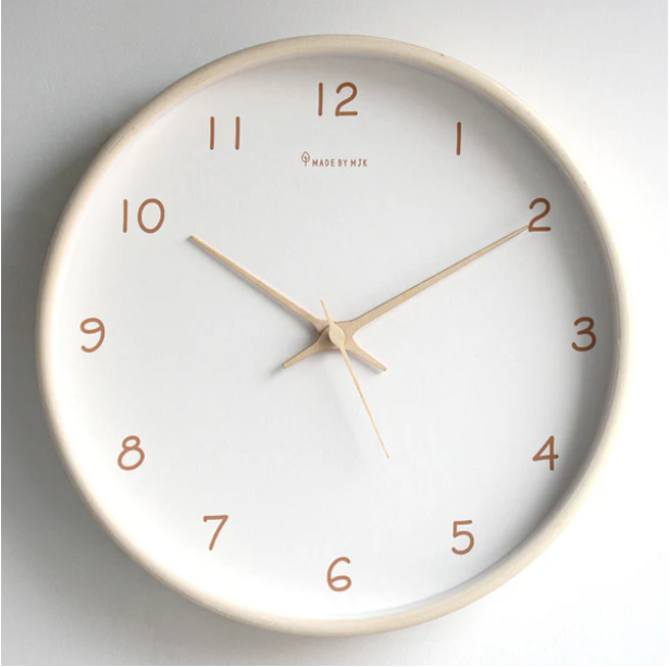Floroux | Horloge murale en bois faite à la main