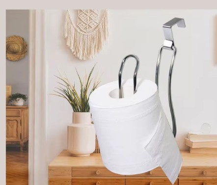 Sara Porte-serviettes en papier mural - Sans perçage, porte-serviettes résistant à la rouille pour salle de bain et cuisine