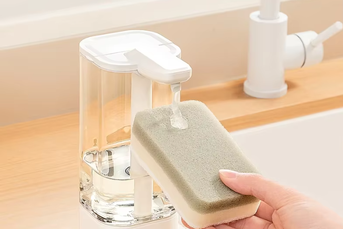 Distributeur de savon automatique intelligent - Capteur sans contact pour la cuisine, la salle de bain et l'utilisation domestique