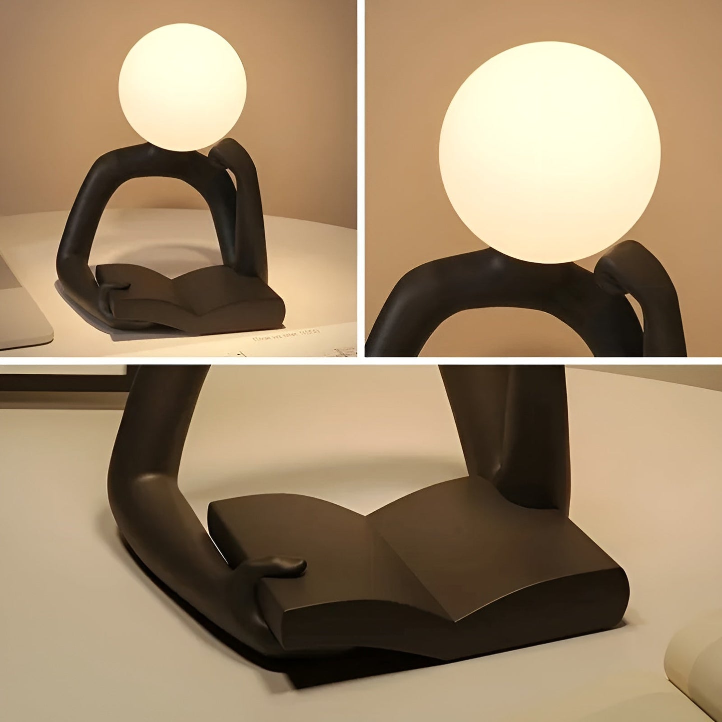 LuxLume Lampe de Table Designer Raffinée – Art Moderne avec Éclairage Ambiant