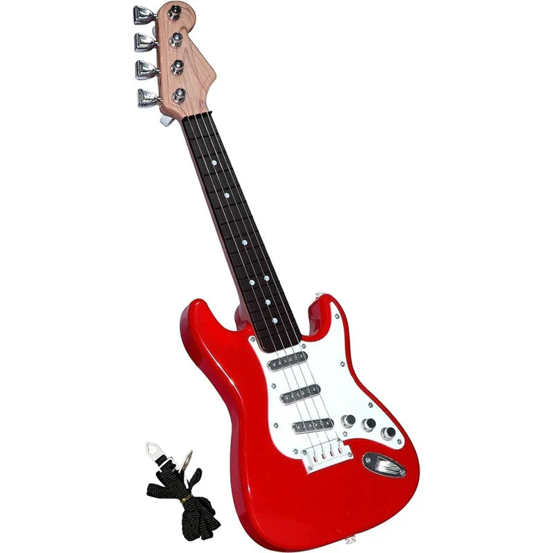 Guitare Électrique 4 Cordes Jouet pour Enfants - Instrument de Musique Portable, Cadeau Parfait pour Jeunes Musiciens