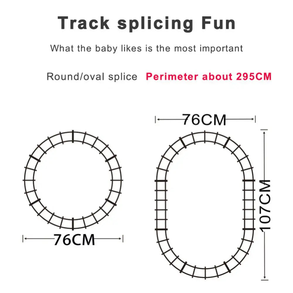 Train électrique télécommandé de haute qualité - Cadeau de Noël créatif pour les enfants, jouet de train amusant avec musique et lumières
