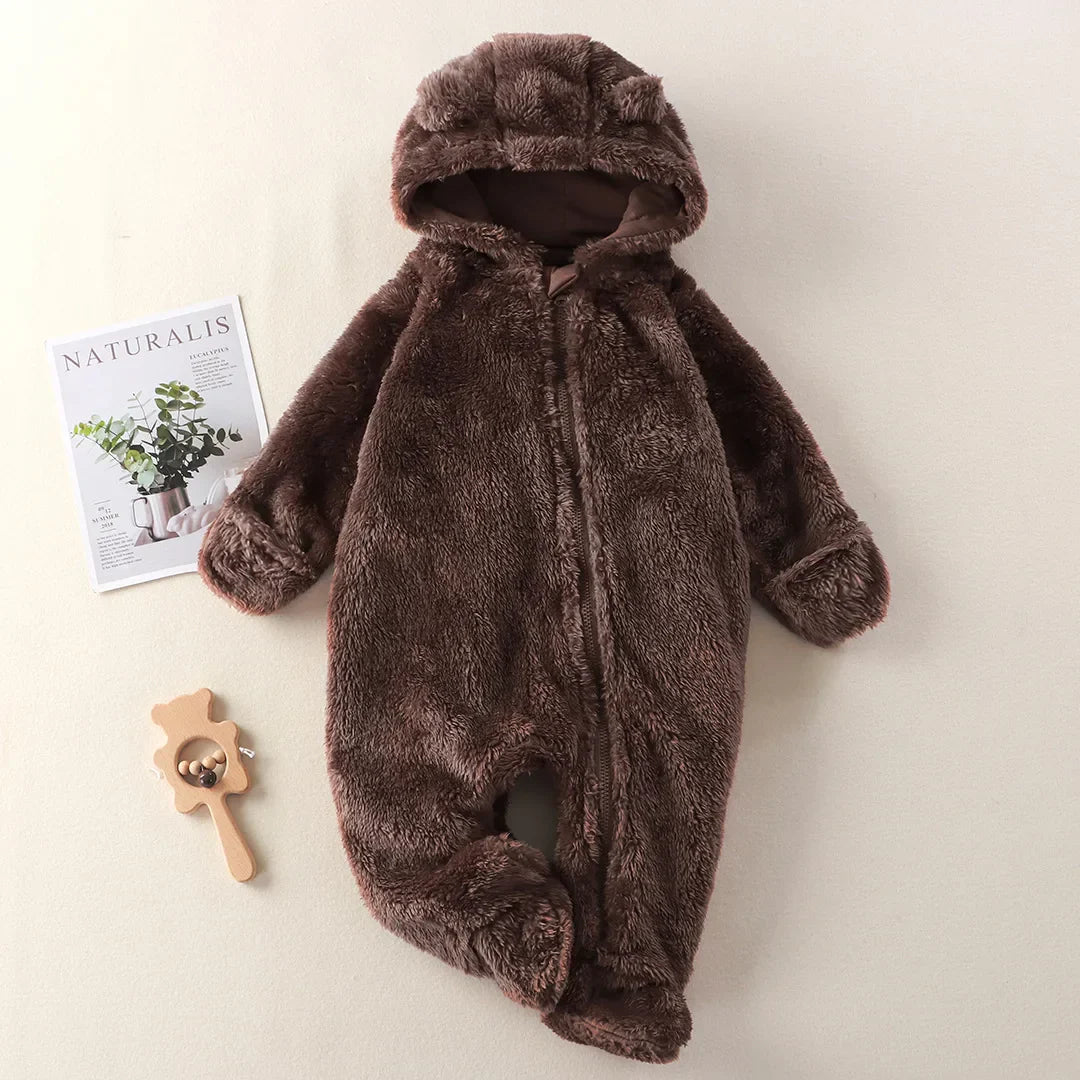 CozyCuddle – Douillette Combinaison Bébé avec Capuche