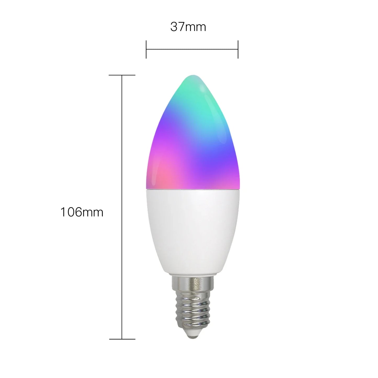 Ampoule LED Tuya Zigbee E14 - Lampe à bougie WiFi RGB Contrôle via SmartLife Google Alexa Apps