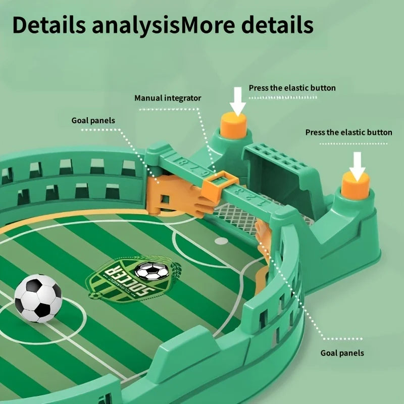 Jeu de football interactif pour enfants - Jeu de table à 2 joueurs, activité parent-enfant, jeu de puzzle portable en bleu/vert