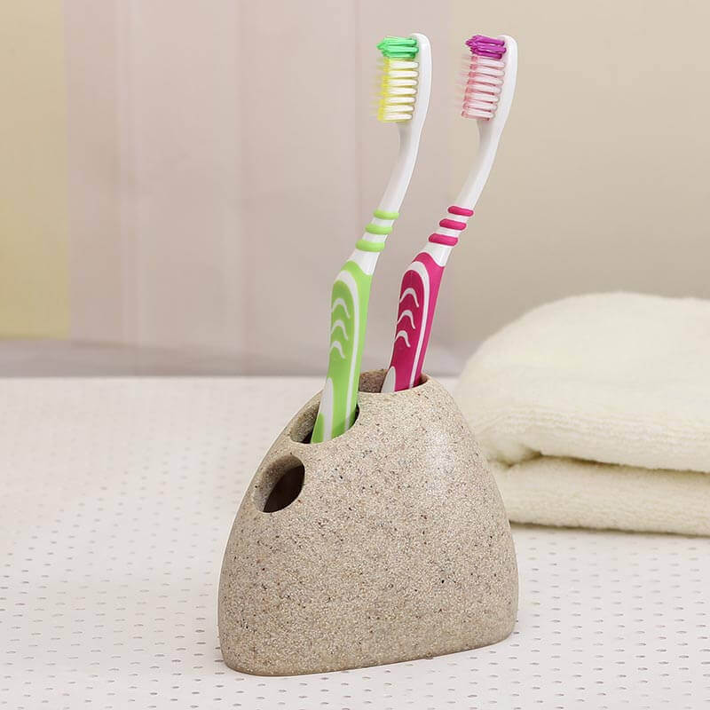 Accessoires de salle de bain en terrazzo multicolores