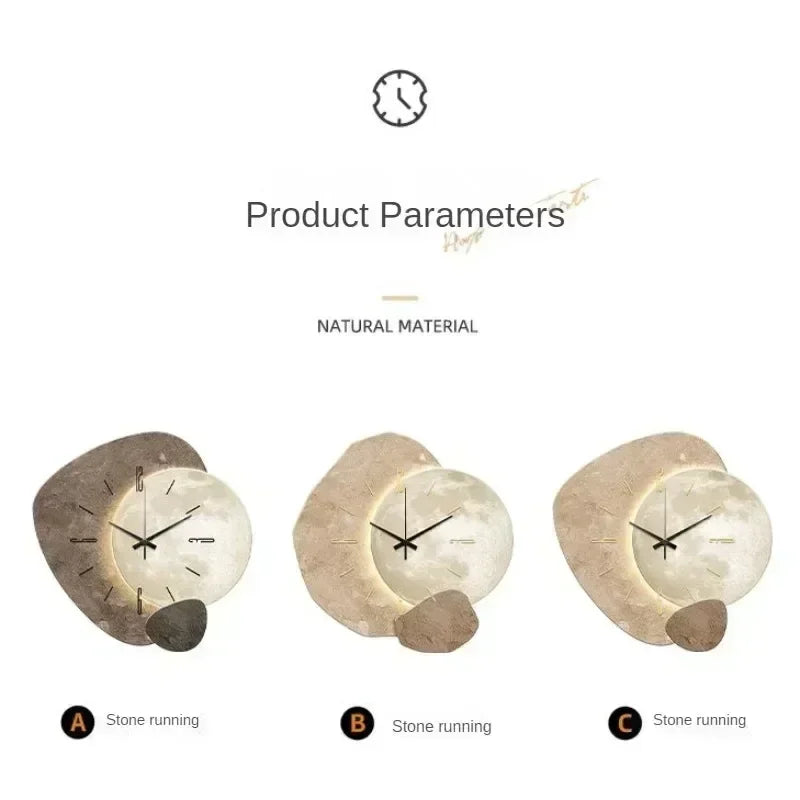CreamWind Horloge – Horloge mural moderne et élégante avec LED