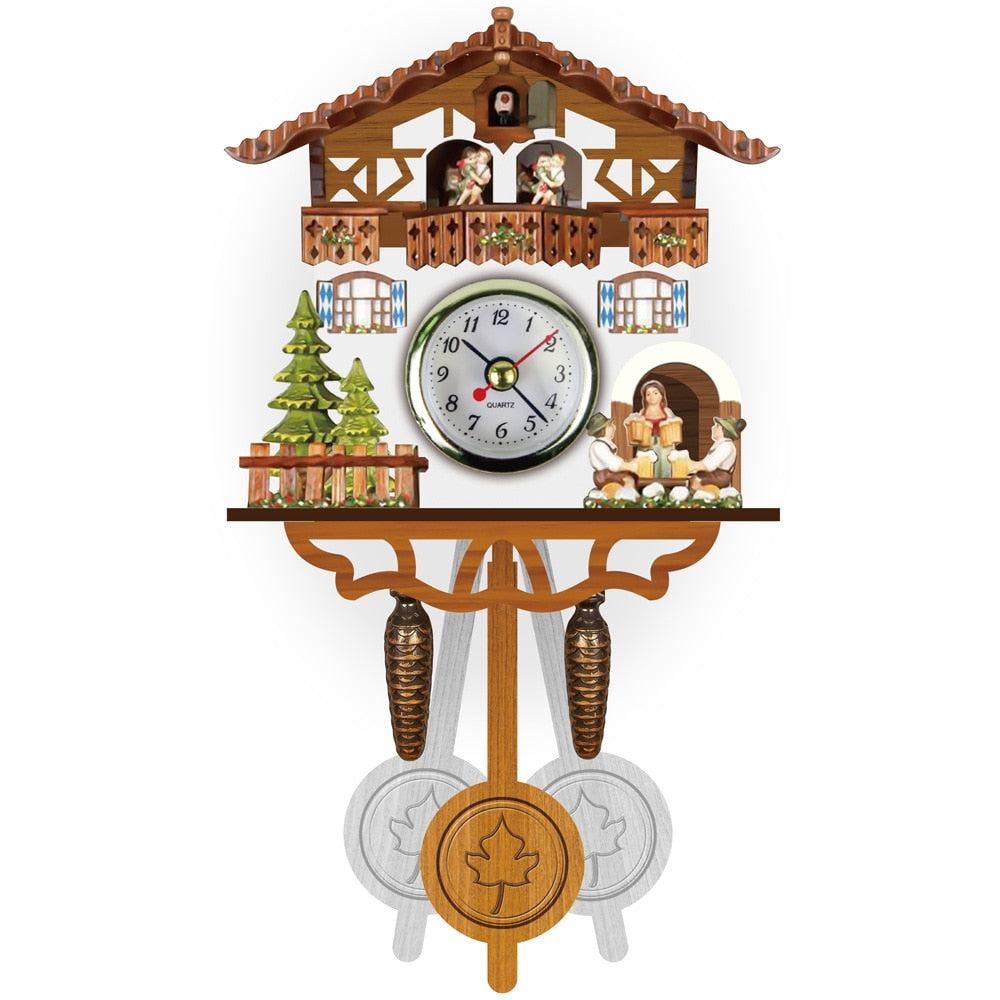 Horloge murale rétro à coucou