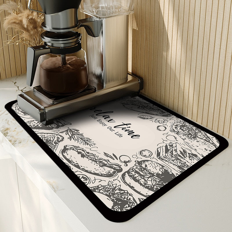 Absorbmat Premium - Le Tapis de Cuisine Parfait pour Vaisselle Sèche et Sûre