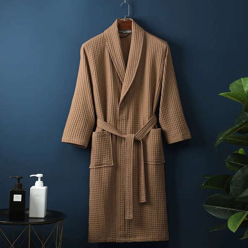 Premium bathrobe Floroux in cotton | Soft and breathable | Perfect for men and women | With pockets
