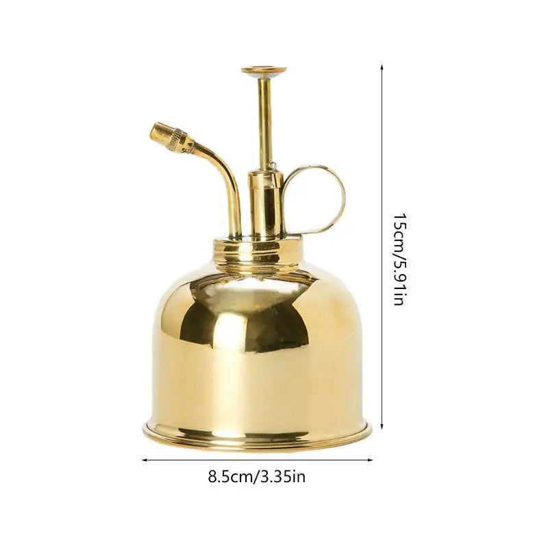 Floroux Premium Pulvérisateur de plantes | Bouteille dorée pour l'entretien des plantes | Accessoire élégant pour les plantes d'intérieur