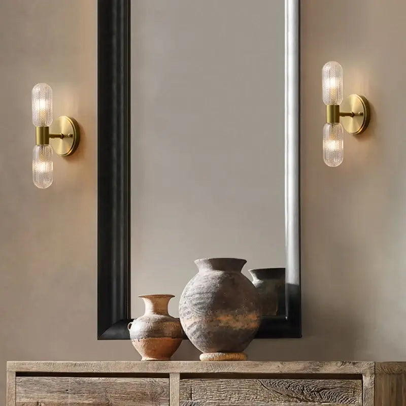 Plafonniers muraux en or de luxe rayonnants