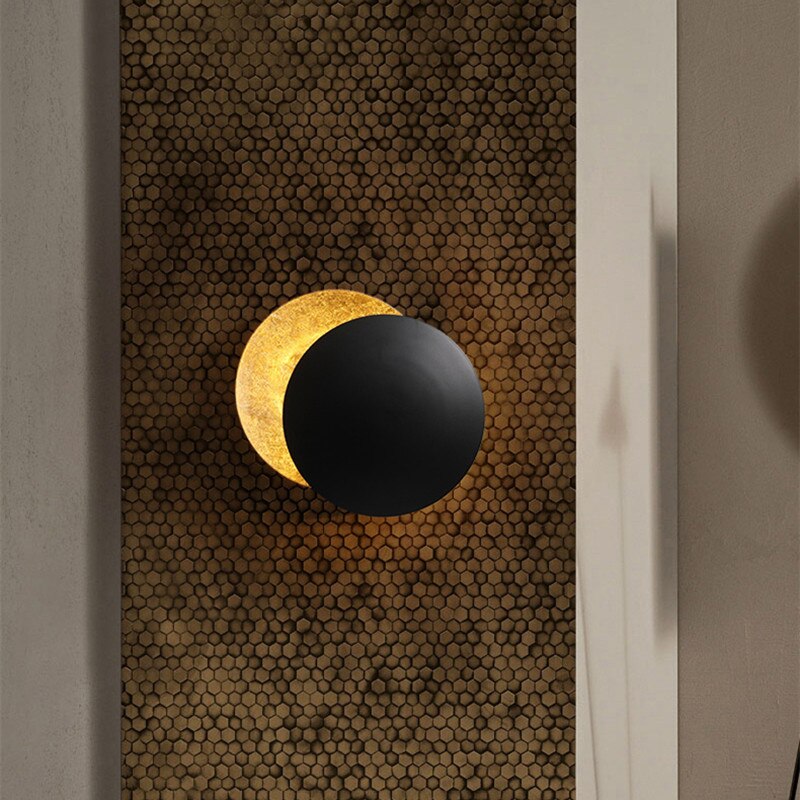 LunaLumi - Applique Murale avec Design Éclipse Solaire