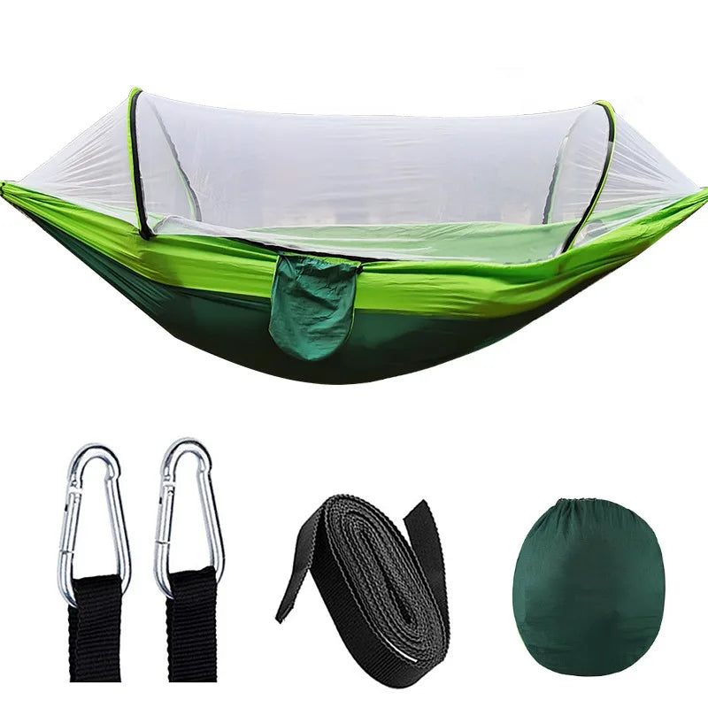 HangMatPro – Hamac avec Mosquito Net et Anti-Rollover