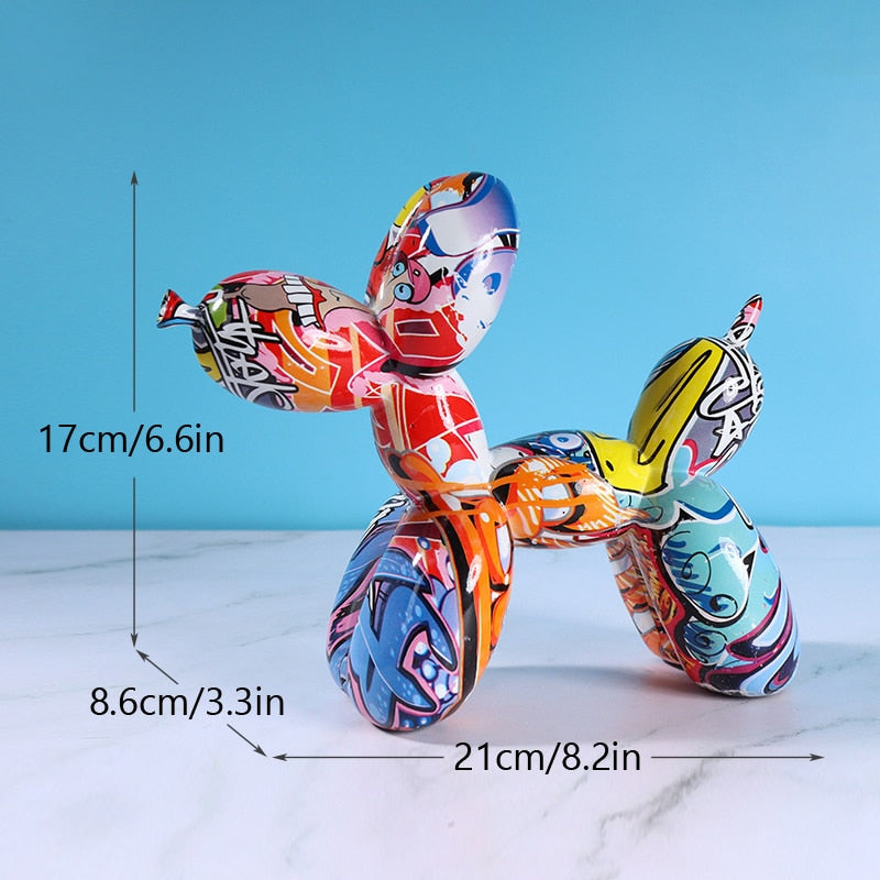 Figures de chien ballon nordiques statue d'intérieur