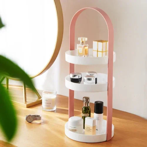 Floroux Cosmetic Organizer | Elegant Storage | Multifunctional Makeup Box | Space Saving | Home Decoration