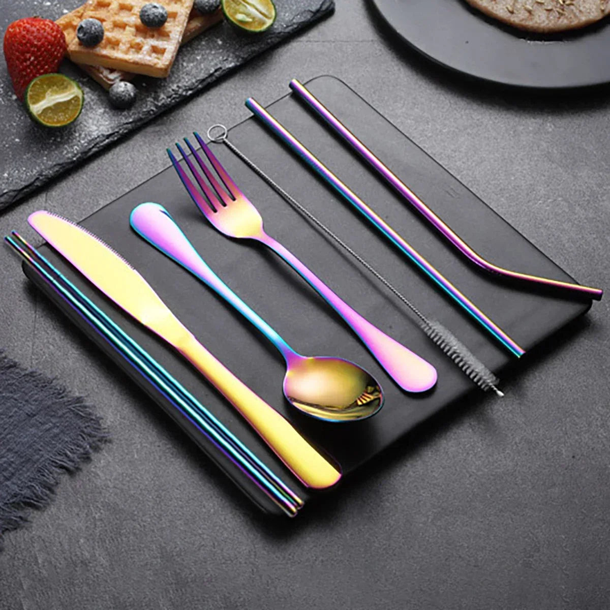 Floroux | Ensemble de couverts portable