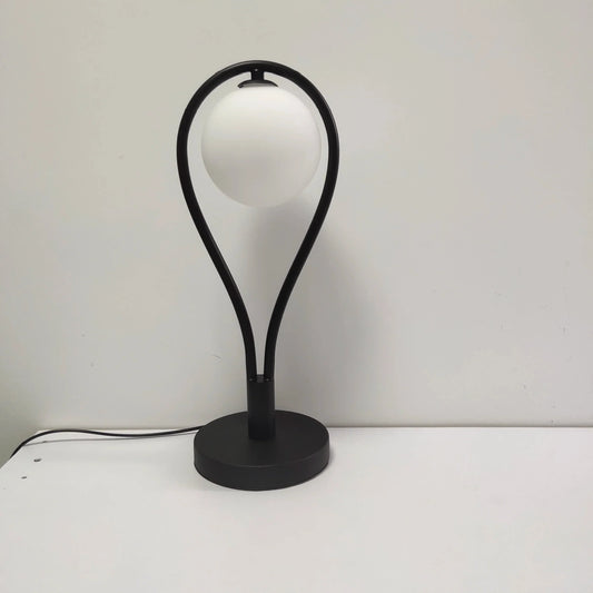 ÉclatFrosted - Lampe de chevet en verre et or