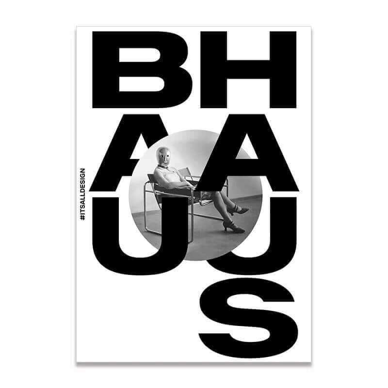 Affiche premium en toile Bauhaus créatif