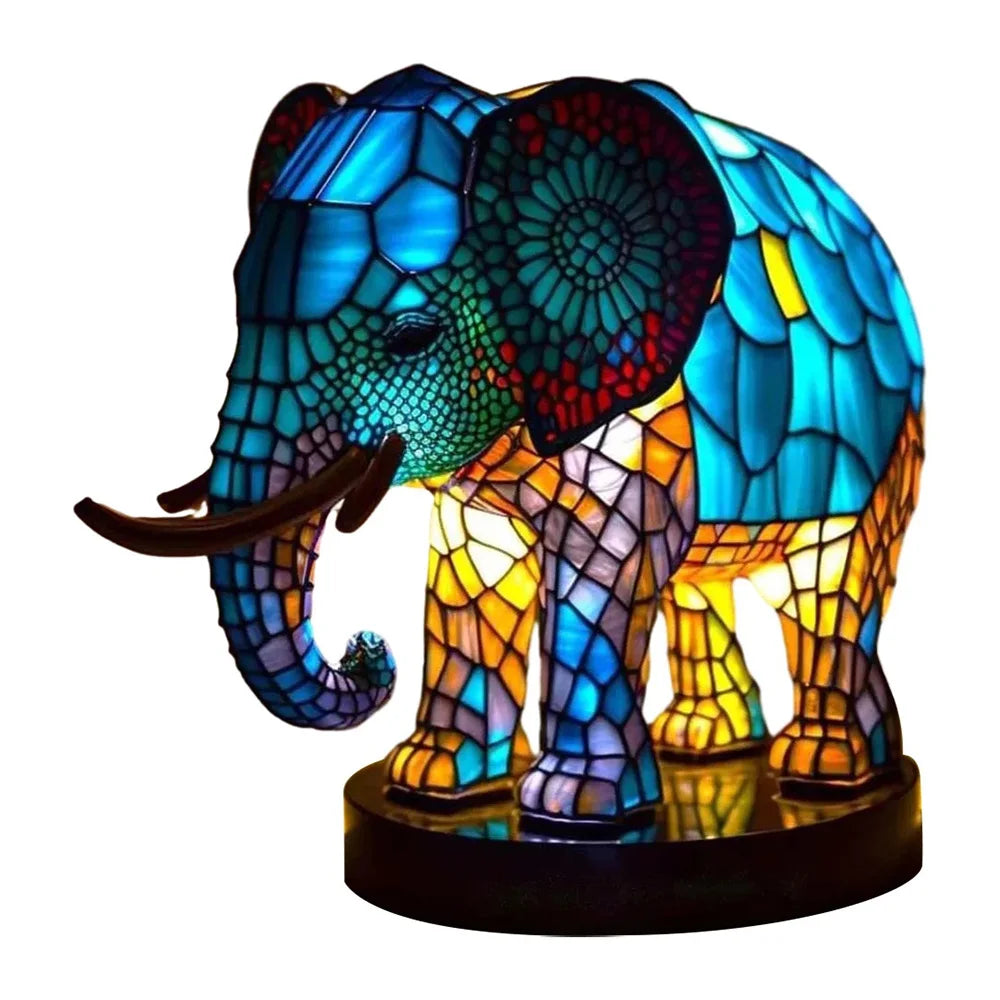 LumiFaune - Lampe 3D en Verre Animal Décoratif