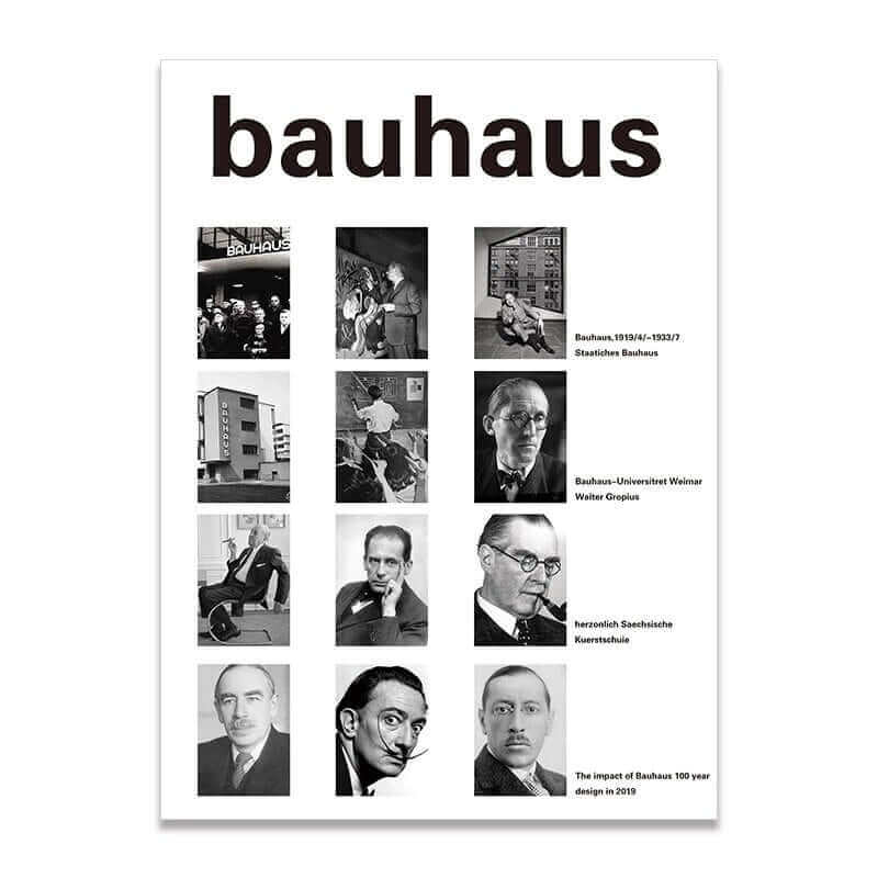 Affiche premium en toile Bauhaus créatif