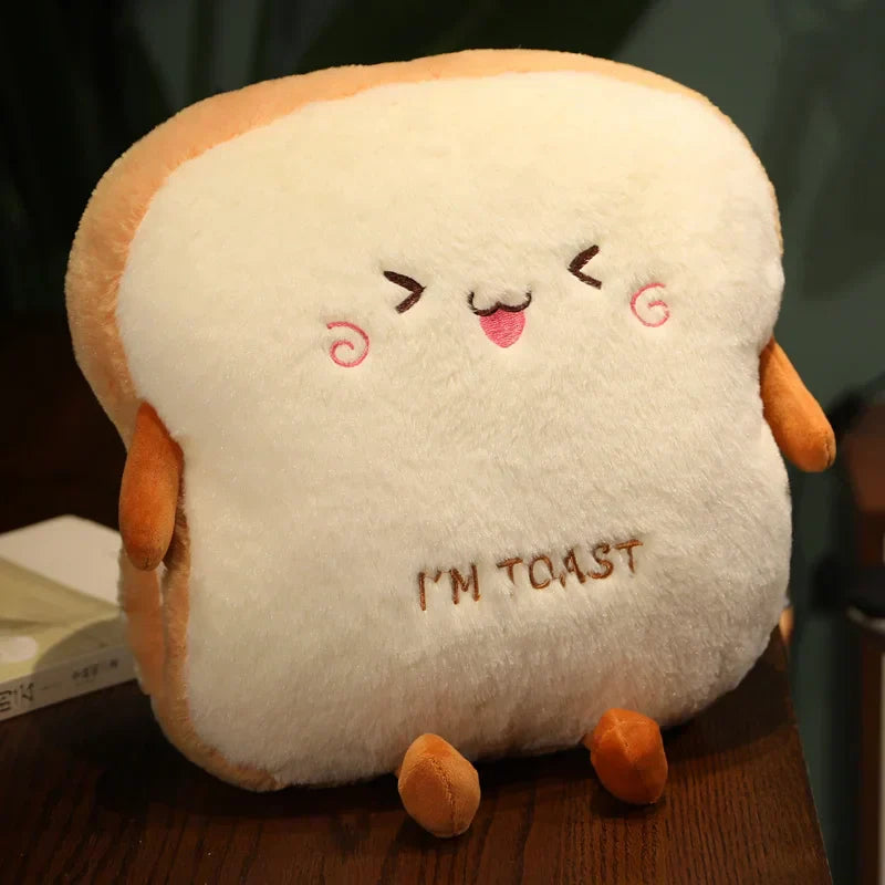 Floroux - Coussin ours toast douillet pour enfants avec un design unique