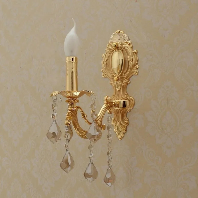 CrystalGlow - Luxe LED Bougie Lampe pour la Chambre