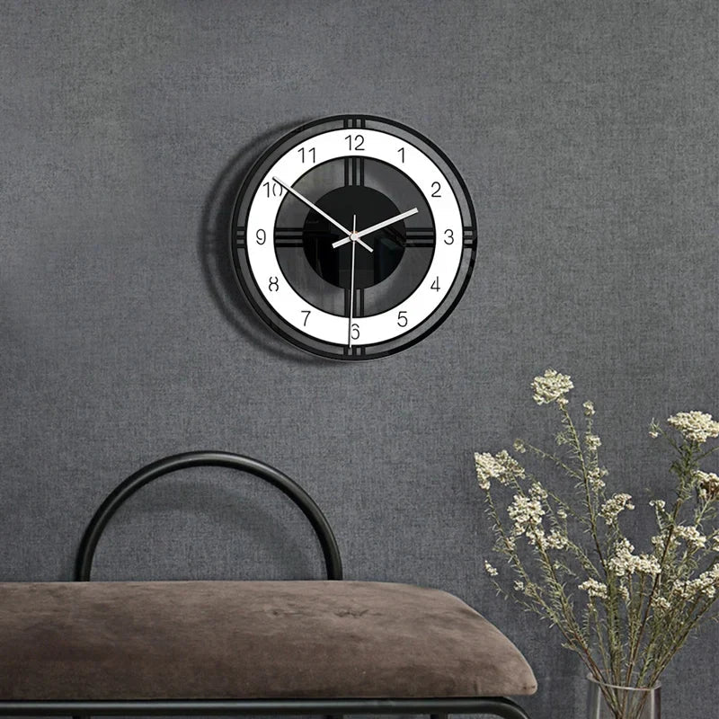 Floroux Chic | Horloge murale vintage moderne pour des pièces élégantes