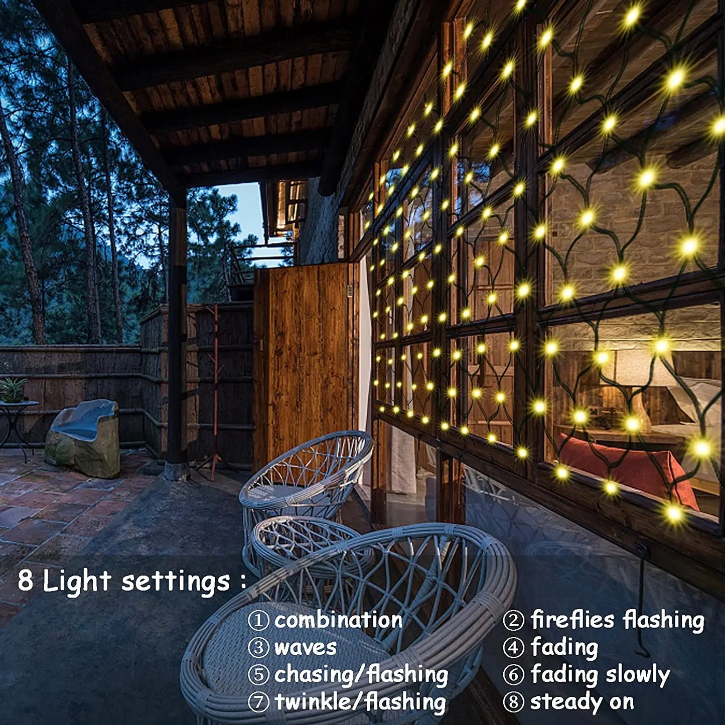 EnchantingGlow Éclairage Extérieur - Éclairage de Jardin Solaire Durable