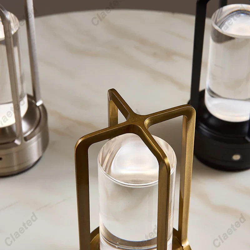Lampe de Table LuxeGlow Solaire Rechargeable - Lampe Solaire Élégante pour Chaque Ambiance
