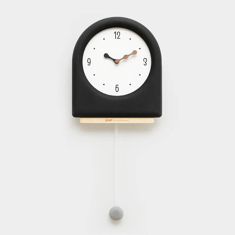 CremePendulum Clock - Horloge mural coréen au design moderne